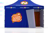 Miniatyrbilde 2 av Trykk på én side av veggene Telt Popup 4,5 x 3 meter inkl tak og fire vegger