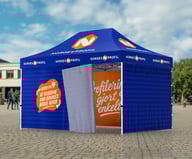 Miniatyrbilde 12 av Trykk på én side av veggene Telt Popup 4,5 x 3 meter inkl tak og fire vegger