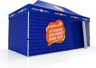 Miniatyrbilde 1 av Trykk på én side av veggene Telt Popup 6 x 3 meter inkl tak og fire vegger