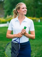 Miniatyrbilde 4 av Hvit Tracker Original Pique Poloskjorte Dame