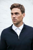 Miniatyrbilde 4 av Marine Tracker Pima Cotton Half-Zip Strikkegenser