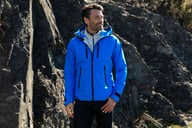 Miniatyrbilde 3 av Sky Blue Tracker Adventure Shell Allværsjakke