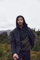 Miniatyrbilde 11 av Black Clique Vattert Hoody Softshelljakke