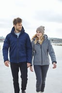 Miniatyrbilde 5 av Anthracite Melange Clique Grayland Vattert Softshelljakke