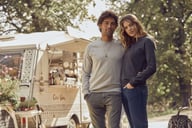 Miniatyrbilde 4 av Anthracite Melange Clique Premium Økologisk Bomull Collegegenser