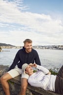 Miniatyrbilde 4 av Anthracite Melange Clique Premium Økologisk Bomull Collegegenser Dame