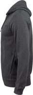 Miniatyrbilde 2 av Anthracite Melange Clique Premium Økologisk Bomull Hettejakke