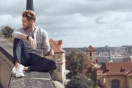 Miniatyrbilde 5 av Anthracite Melange Clique Premium Økologisk Bomull Collegejakke