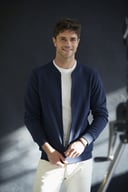 Miniatyrbilde 6 av Anthracite Melange Clique Premium Økologisk Bomull Collegejakke