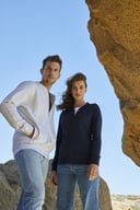 Miniatyrbilde 7 av Anthracite Melange Clique Premium Økologisk Bomull Collegejakke