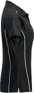 Miniatyrbilde 3 av Black/White Clique New Alpena Poloskjorte Dame