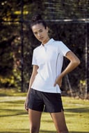 Miniatyrbilde 4 av Black/White Clique New Alpena Poloskjorte Dame