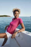 Miniatyrbilde 5 av Anthracite Melange Clique Stretch Premium Poloskjorte Dame