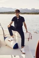 Miniatyrbilde 5 av Dark Navy/White Clique Seattle Poloskjorte