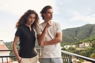 Miniatyrbilde 4 av Anthracite Melange Clique Classic Økologisk Bomull Poloskjorte