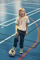 Miniatyrbilde 4 av White Clique Neon-T T-skjorte Barn