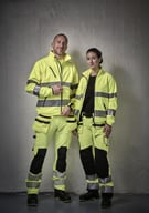 Miniatyrbilde 5 av Orange Jobman 1202 Hi-Vis KL 3 Softshell Jakke