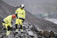 Miniatyrbilde 13 av Yellow/Black Jobman 1235 Hi-Vis Vinterjakke