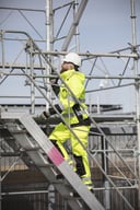 Miniatyrbilde 7 av Orange/Black Jobman 1283 Hi-Vis KL 3 Skalljakke Jakke