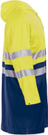 Miniatyrbilde 3 av Yellow/Navy Jobman 1565 Hi-Vis Kl 3 Teknisk  Regnjakke