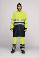 Miniatyrbilde 4 av Yellow/Navy Jobman 1565 Hi-Vis Kl 3 Teknisk  Regnjakke