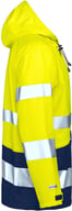 Miniatyrbilde 3 av Yellow/Navy Jobman 1566 Hi-Vis Kl 3 Teknisk Regnjakke