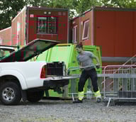 Miniatyrbilde 6 av Black/HV Yellow Jobman 2134 Core Stretch Håndverksbukse