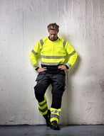 Miniatyrbilde 9 av Black/HV Yellow Jobman 2134 Core Stretch Håndverksbukse