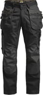 Miniatyrbilde 2 av Black/Black Jobman 2164 Stretch Håndverksbukse Arbeidsbukse