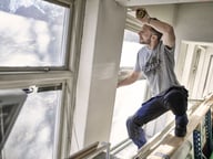 Miniatyrbilde 5 av Black/Black Jobman 2164 Stretch Håndverksbukse Arbeidsbukse