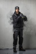 Miniatyrbilde 6 av Black/Black Jobman 2164 Stretch Håndverksbukse Arbeidsbukse