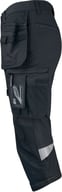 Miniatyrbilde 3 av Black/Black Jobman Stretch Pirat Arbeidsbukse
