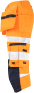Miniatyrbilde 2 av Orange/Navy Jobman Hi-Vis Pirat Arbeidsbukse