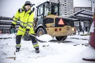 Miniatyrbilde 4 av Orange/Black Jobman Hi-Vis Klasse 2 Vinterbukse