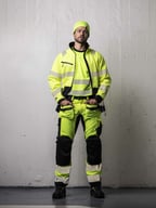 Miniatyrbilde 9 av Yellow/Black Jobman 2240 Stretch Varsel Håndverksbukse