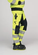 Miniatyrbilde 10 av Yellow/Black Jobman 2240 Stretch Varsel Håndverksbukse