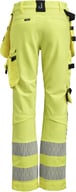 Miniatyrbilde 1 av Yellow/Black Jobman 2271 Varsel Stretch Håndverksbukse Dame
