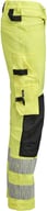 Miniatyrbilde 2 av Yellow/Black Jobman 2271 Varsel Stretch Håndverksbukse Dame