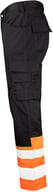 Miniatyrbilde 3 av Black/HV Orange Jobman  Kl 1 Hi-Vis  Arbeidsbukse
