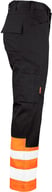 Miniatyrbilde 4 av Black/HV Orange Jobman  Kl 1 Hi-Vis  Arbeidsbukse