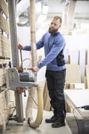 Miniatyrbilde 5 av Black/Black Jobman 2322 Håndverksbukse