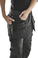 Miniatyrbilde 7 av Black Jobman 2371 Stretch Håndverksbukse Dame