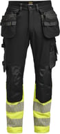Miniatyrbilde 3 av Black/HV Yellow Jobman 2392 Stretch Hi-Vis Arbeidsbukse