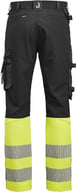 Miniatyrbilde 7 av Black/HV Yellow Jobman 2392 Stretch Hi-Vis Arbeidsbukse