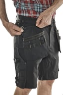 Miniatyrbilde 4 av Black Jobman Stretch Arbeidsshorts