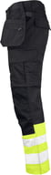 Miniatyrbilde 3 av Black/HV Yellow Jobman 2513 Varsel Klasse 1 Håndverksbukse