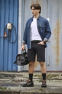 Miniatyrbilde 6 av Black Jobman Stretch  Shorts