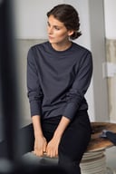 Miniatyrbilde 1 av Black Jobman Økologisk Bomull Langermet  T-skjorte