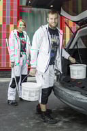 Miniatyrbilde 5 av Black/Red Jobman 5152 Hettejakke