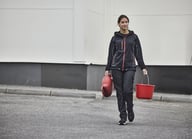 Miniatyrbilde 8 av Black/Red Jobman 5177 Hettejakke Dame